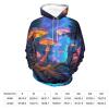 Blacklight Mushroom Forests Adult Hoodies Casual Sweatshirt Long Sleeve Pullover Hooded with Pockets for Women Men 4XL view 2