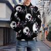Skeleton Skull Hockey Puck Sports Cute Adult Hoodies Casual Sweatshirt Long Sleeve Pullover Hooded with Pockets for Women Men 3XL view 3