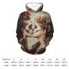 Mexican Skull Lesbian Lover Kiss Adult Hoodies Casual Sweatshirt Long Sleeve Pullover Hooded with Pockets for Women Men M view 2