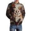 Mexican Skull Lesbian Lover Kiss Adult Hoodies Casual Sweatshirt Long Sleeve Pullover Hooded with Pockets for Women Men M view 4