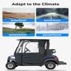 KEMIMOTO Golf Cart Enclosure 2 Passenger, Golf Cart Rain Covers for Club Car Tempo, 3-Sided Driving Dustproof Enclosure Accessories with Clear PVC Window & Double Door Zipper view 3