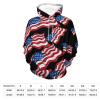 USA Flag Adult Hoodies Casual Sweatshirt Long Sleeve Pullover Hooded with Pockets for Women Men M view 2