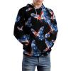 Australian Flag Butterfly Adult Hoodies Casual Sweatshirt Long Sleeve Pullover Hooded with Pockets for Women Men M view 2