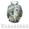 Americanes Eskimoess Dog Print Adult Hoodies Casual Sweatshirt Long Sleeve Pullover Hooded with Pockets for Women Men M view 2