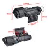 ML C1+ Metal Box Laser Sights FlashlightWith IR Laser + Red/Green/Blue Laser Sight + IR Fill Light + Strobe/Momentary/Constant Modes Whitelight LED 220 Lumens FlashlightFor 20mm Rail(Red Laser BK) view 4
