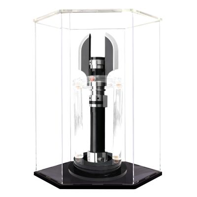 Light Saber Holder Display Case Clear Acrylic Display Case Self Assemble Display Case Display Case for Collectibles Suitable for Lightsaber Action Figures Models and Home Storage