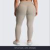 Aoxjox Womens Workout Leggings Metamorph Mid-Rise Hidden Scrunch Tummy Control Gym Training Yoga Pants 27" (Mink, X-Large) view 4