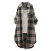 Ladies Coats and Jackets Under 10 Womens Flannel Shirts Long Sleeve Classic Plaid Button Down Shirt Jackets Blouses Casual Trendy Fall Shacket Cardigan view 1