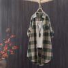 Ladies Coats and Jackets Under 10 Womens Flannel Shirts Long Sleeve Classic Plaid Button Down Shirt Jackets Blouses Casual Trendy Fall Shacket Cardigan view 2
