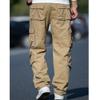 Dressnu Loose Pants Casual Pants Cargo Pants Men's Elastic Waist Khaki Camouflage 34 view 3