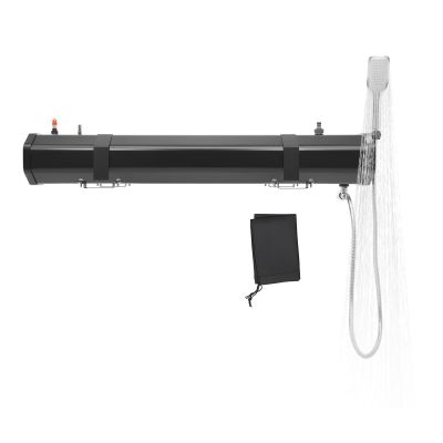 AGULIUM Road Shower, 8Gal Pressurized Water Tank with Hose and Shower Head, Roof Rack Water Tank for Camping Shower for Overland Off-Road Vehicle, Truck, RV, SUV, Sedan