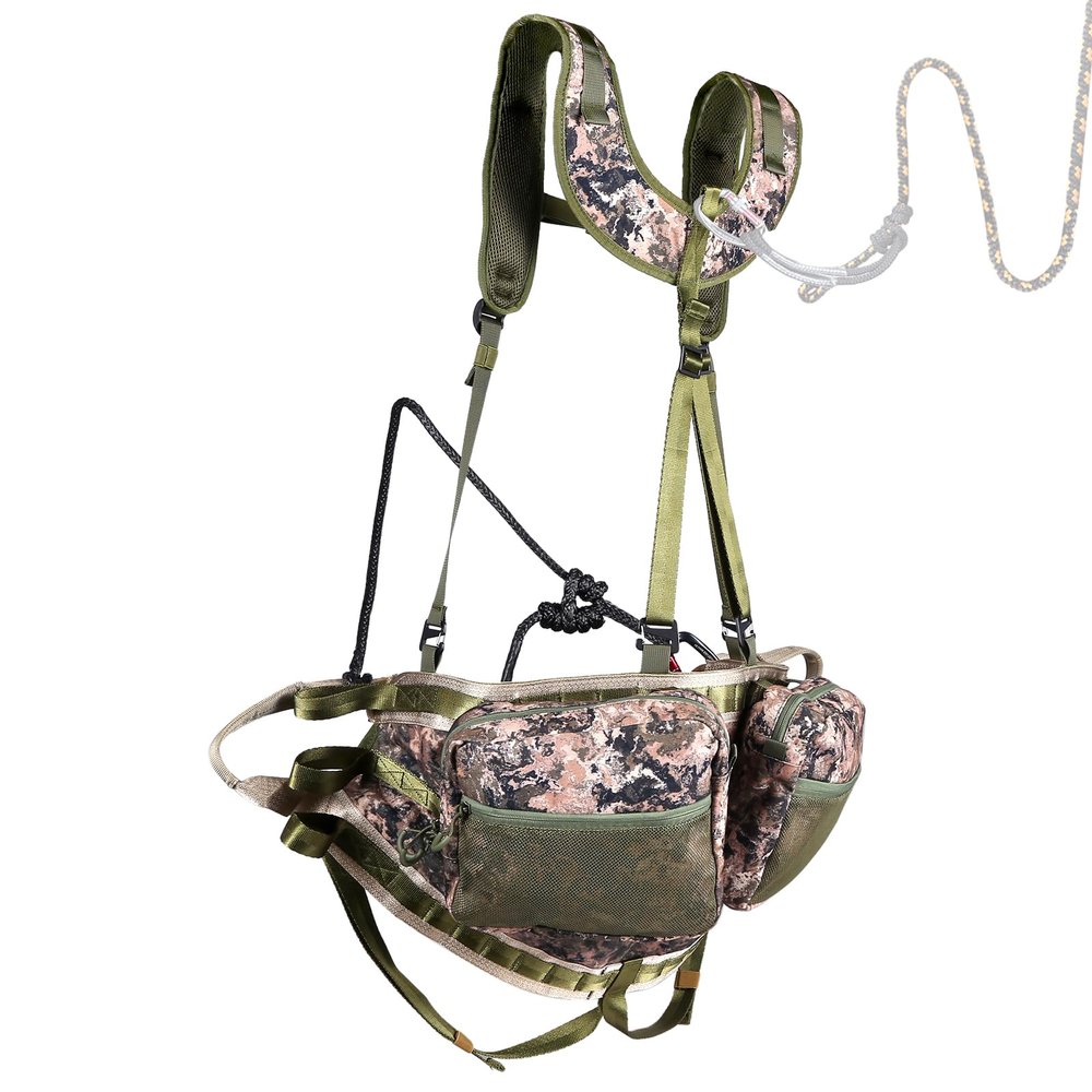 NatureBlend Tree Saddle, The Gen 3 Hunting Saddle, Ultra Comfortable Saddle Hunting System Kit, Includes Bridge, Expandable Saddle, 2 x Tree Saddle Dump Pouch and Saddle Harness, The King of Comfort