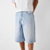 Covvoliy Men's Adult Baggy Casual Denim Shorts, Sky Blue, Size S (Length: 56 cm, Hip: 105 Waist: 81 cm), Regular Fit, Mid Rise, Cotton Blend, Machine Wash view 3