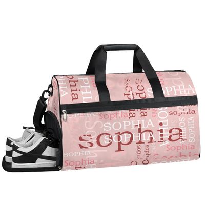 Red Duffel Bag Large Gym Bag Custom Duffel Bag for Women Luggage Bag for Adults Weekender Carry on Duffle Bags Men Football Bags for Equipment