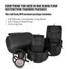 BFR Blood Flow Restriction Bands Workout, Physical Therapy Muscle Building Without Weightlifting Fitness Body Building Occlusion Training Pump (2 Arm Bands+ 2 Leg Bands), Black view 2
