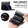 VACGBJPG Metal Credit Card Wallet, RFID Blocking Credit Card Holder with 6 Slot, Mini Slim Hard Card Case, Small ID Case for Women Men, Business Card Holders (Galaxy Black Cat) view 4