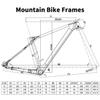 BSFHQS Carbon Fibre Mountain Bike Frame 27.5/29er 15/17/19in XC Cyclocross Disc Brake Bikes Frame 12 * 142mm Thru-Axle Shifter Brake Internal Routing Press-in BB92*41mm(Orange,29 * 17") view 2