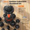 Adjustable Dumbbells Set 25LB, Weights Dumbbells Set 5/10/15/20/25lbs, Anti-Slip Handle for Exercise Fitness Workout Adjustable dumbbell set 2 (25, Pounds) view 2
