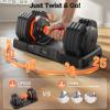 Adjustable Dumbbells Set 25LB, Weights Dumbbells Set 5/10/15/20/25lbs, Anti-Slip Handle for Exercise Fitness Workout Adjustable dumbbell set 2 (25, Pounds) view 4
