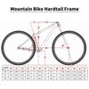 BSFHQS Mountain Bike Hardtail Frame 29er XC Cyclocross Bikes Frame 15/17/19in Carbon Fibre Rigid Frame Disc Brake 12 * 148mm Thru-Axle(Orange,29 * 19") view 2