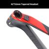 BSFHQS Mountain Bike Hardtail Frame 29er XC Cyclocross Bikes Frame 15/17/19in Carbon Fibre Rigid Frame Disc Brake 12 * 148mm Thru-Axle(Orange,29 * 19") view 3