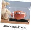 BRIGHTFUFU Tabletop Rugby Display Case Holder for Sports Collectibles for Showcasing Rugby Your Home Office view 3