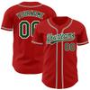 Custom Red Baseball Jersey, Baseball Jersey Men, Custom Jersey Baseball, Baseball Jersey Customize, Baseball Jersey, Custom Red Red Black-Old Gold Baseball Jersey, Baseball Shirt Men, Softball Jersey view 1