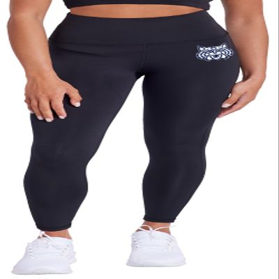 The University of Arizona School Logo Women's High Waisted Yoga Leggings for Workout Running Yoga 7/8 Length Pants, Black, Small