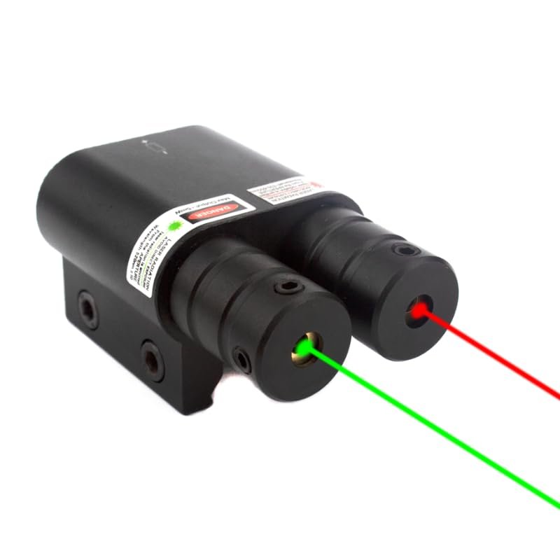 GOTICAL Pack of 2 Tactical Combo Red Laser Sight and Green Laser Sight Tactical Output