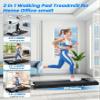 DeerRun Under Desk Treadmill with 6% Manual Incline, Walking Pad Treadmill for Home Office & Small Spaces, 0.63.8 MPH, 2.5 HP, 300 lb Capacity, App & Remote Control view 3