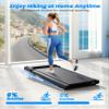DeerRun Under Desk Treadmill with 6% Manual Incline, Walking Pad Treadmill for Home Office & Small Spaces, 0.63.8 MPH, 2.5 HP, 300 lb Capacity, App & Remote Control view 4