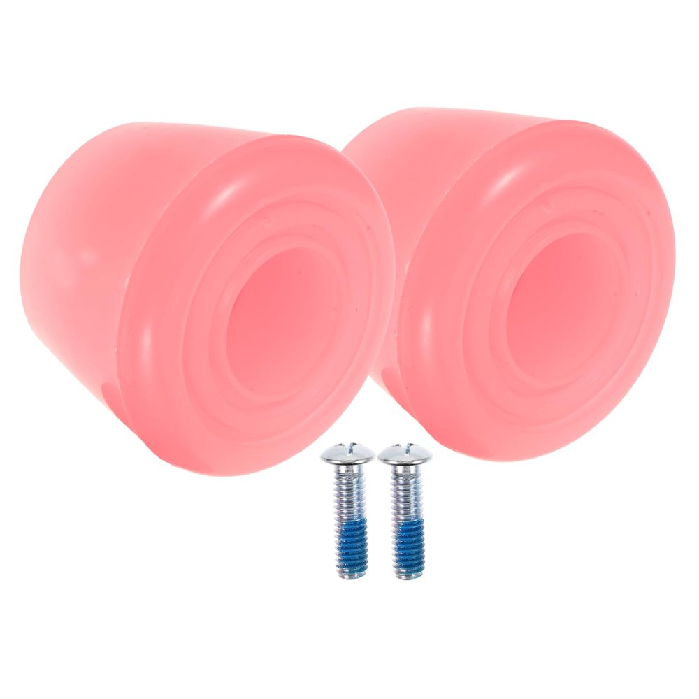 Anneome 1set Roller Skate Toe Stoppers Replacement Pu Brake Pads for Reliable Braking Easy Installation Screws Lightweight Non-Slip Design for Inline and Quad Skates