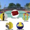 LVLDAWA Badminton Nets Package, Freey Standing Volleyball Net Stand with Replacement Netting Outdoor Sports Netting Set with Wheels for Court, Beach(Red) view 4