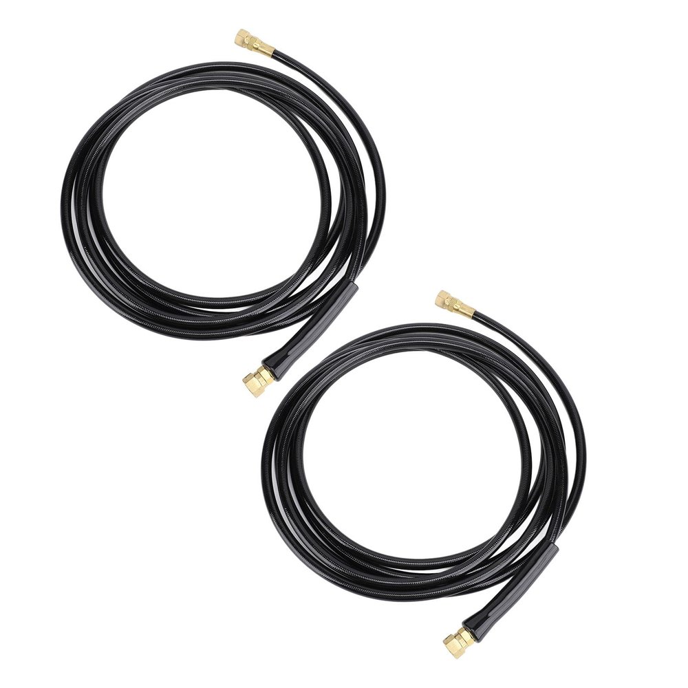 16ft Outboard Hose Kit, HO5116 Rubber Brass Boat Marine Hydraulic Hose Kit Replacement for Teleflex Hydraulic Steering Systems, 4.9m Length