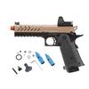 Vorsk Steel CNC Airsoft Hi-Capa 5.1 Gas Blowback Pistol w/Red Dot Sight (Black/Tan) view 1