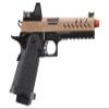 Vorsk Steel CNC Airsoft Hi-Capa 5.1 Gas Blowback Pistol w/Red Dot Sight (Black/Tan) view 3