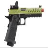 Vorsk Steel CNC Airsoft Hi-Capa 5.1 Gas Blowback Pistol w/Red Dot Sight (Black/Green) view 3