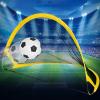 Naroote Portable Soccer Goal, Portable Soccer Goals Soccer Goal Exercise Toy 68cm Iron Pole Cloth Folding Football Gate Soccer Door Outdoor Sports for Young Child for Fun (68cm) view 1