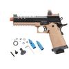 Vorsk Steel CNC Airsoft Hi-Capa 5.1 Gas Blowback Pistol w/Red Dot Sight (Tan/Black) view 1