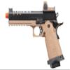 Vorsk Steel CNC Airsoft Hi-Capa 5.1 Gas Blowback Pistol w/Red Dot Sight (Tan/Black) view 2