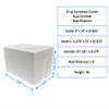 Insulated Cooler, Styrofoam Ice Chest, 47qt, Dual Compartment view 2