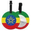 Flag of Ethiopia Round Luggage Tag 4 PCS view 1