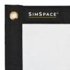 SimSpace Double Sided Projector Screen for Golf Simulator at Home, HD 4K Projection Screens with High Impact Durability, Golf Impact Screen with Eyelets, Reversible, 3.3 x 2.525 metres view 2