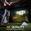 SimSpace Double Sided Projector Screen for Golf Simulator at Home, HD 4K Projection Screens with High Impact Durability, Golf Impact Screen with Eyelets, Reversible, 3.3 x 2.525 metres view 4