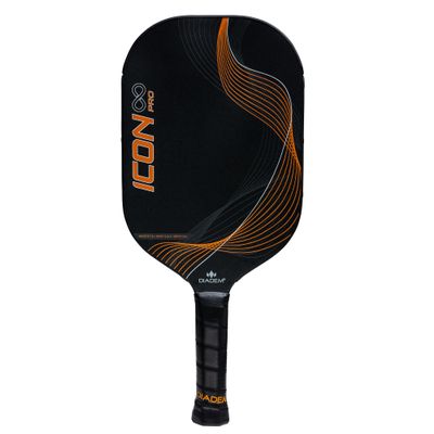 Diadem Icon Infinity Pro Pickleball Paddle | USAPA Approved | Dual Foam Core & Carbon Fiber | Maximum Power, Control, and Spin | High Performance with Replaceable Edge Guard (Inferno Orange)