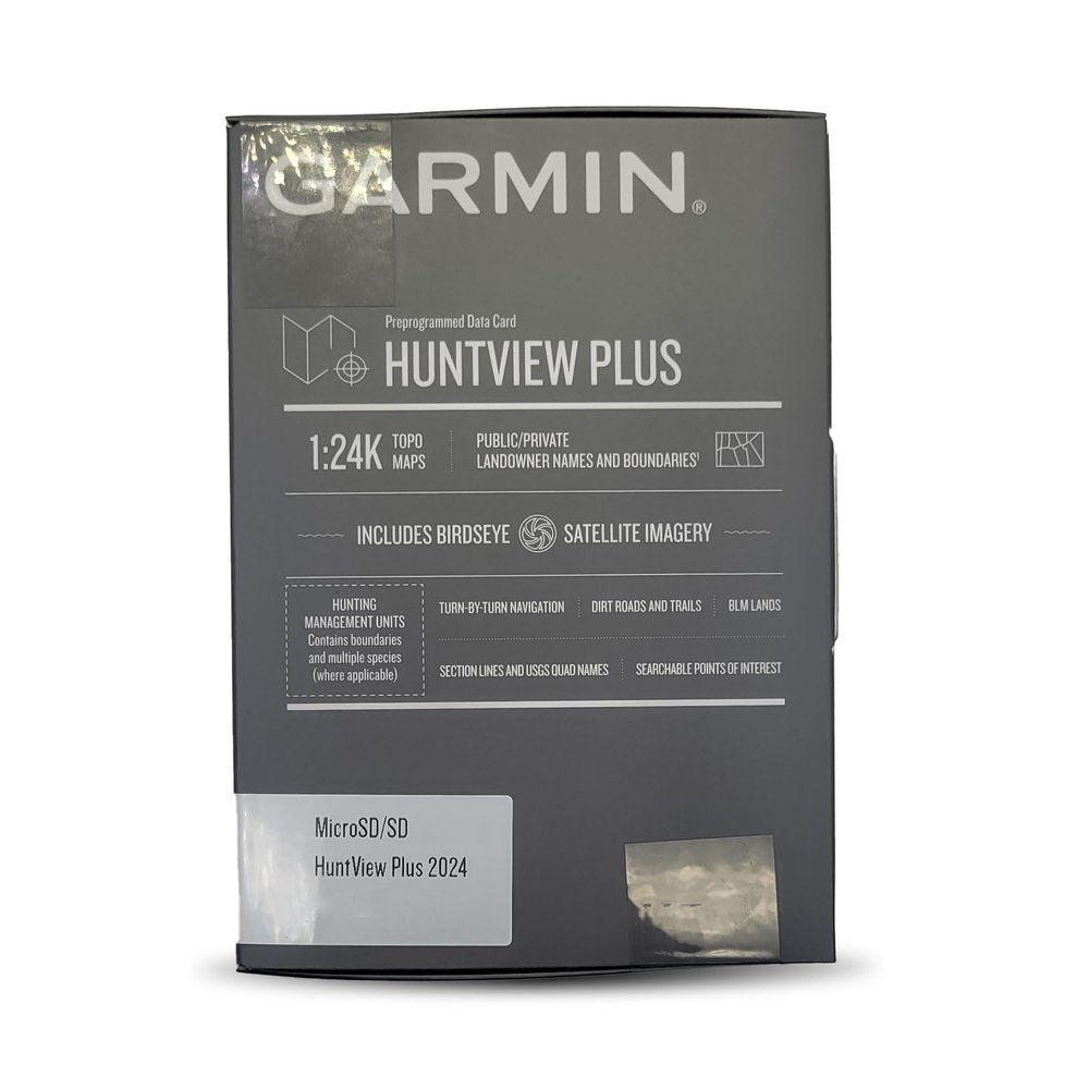 Garmin HuntView Maps 2024/2025 Preloaded microSD Card with 24K Topographic Maps, Public & Private Landowner Data, Hunting Zones & Trails Compatible Garmin Handheld GPS (West Virginia)