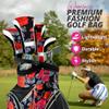 Taboo Fashions Monaco Collection 14-Way Ladies Golf Bag - Lightweight Womens Golf Cart Bag with Insulated Cooler Pocket, Rain Hood & More - Golf Accessories for Women (Red Roses) view 2