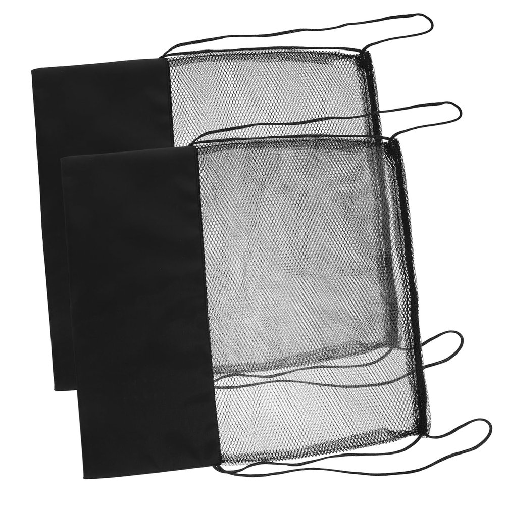 HANABASS 2pcs Mesh Drawstring Basketball Carrier Bag Sports Storage Bag for Soccer Volleyball and More for Gym and Outdoor Activities
