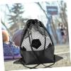 HANABASS 2pcs Mesh Drawstring Basketball Carrier Bag Sports Storage Bag for Soccer Volleyball and More for Gym and Outdoor Activities view 3