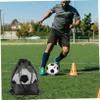 HANABASS 2pcs Mesh Drawstring Basketball Carrier Bag Sports Storage Bag for Soccer Volleyball and More for Gym and Outdoor Activities view 4